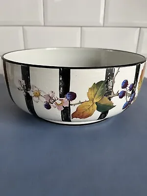 Buy Cauldon Victorian Bowl Large Striped With Brambles And Bird  • 25£