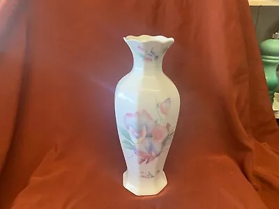 Buy Stunning Aynsley Fine Bone China  Little Sweetheart  Vase 20 Cm Large Vintage • 8.99£
