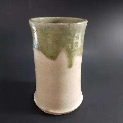 Buy Hand Thrown Studio Art Pottery Pot Or Vase Signed | 4.5  Vtg Wabi Sabi Signed • 11.36£