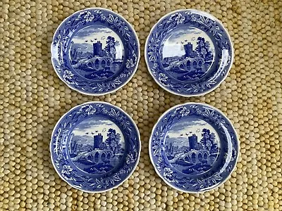 Buy SPODE POTTERY BLUE ROOM COLLECTION DINNER PLATES X 4 LUCANO PATTERN NEW UNUSED • 21.99£