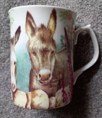 Buy Lovely Fenton Bone China Ann Blockley Donkey Design Mug 9.25cm High • 10£