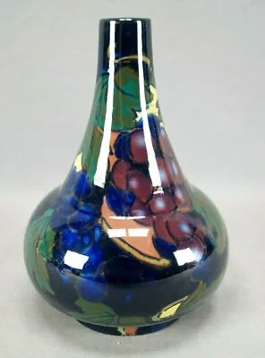 Buy Royal Stanley Jacobean Ware Grape Vine Art Pottery Genie Vase Circa 1903-1929 • 141.97£