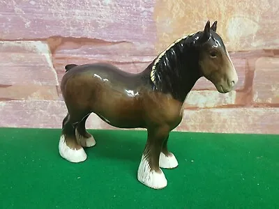 Buy Beswick Shire Horse. Gloss Brown. Beautiful Horse • 24.95£