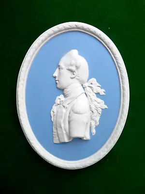 Buy Vintage Wedgwood Jasperware Portrait Medallion Of Captain Hamilton C1980 • 60£