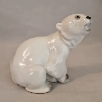 Buy Vintage Porcelain Figure Of A Polar Bear By Lomonosov Of USSR • 14.75£