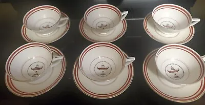 Buy 6 Antique Minton S189 Cups + Saucers. Pattern Ended Cera 1935. See Pictures • 23.98£