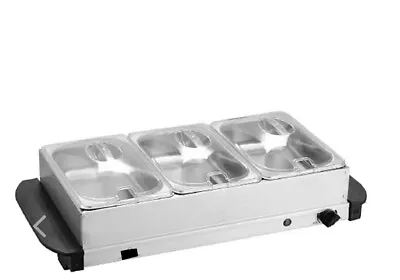 Buy 3 X 1.3L Electric  Buffet Food Warmer Hot Plate Server • 22.99£