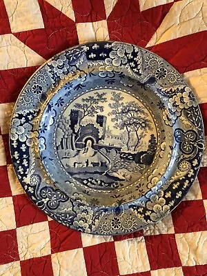 Buy Blue And White Transferware Plate • 5£