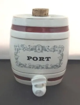 Buy Vintage Royal Victoria Wade Pottery Port Barrel Decanter  • 10£