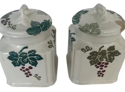 Buy Royal Winton Tradition Hand Decorated Spongeware Storage Jars Bridgewater Style • 19.99£