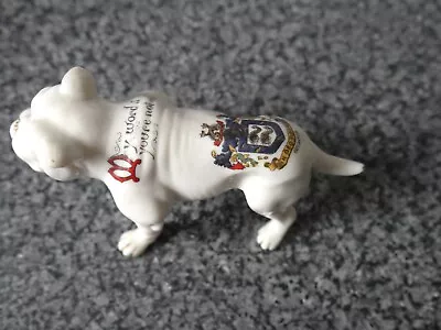 Buy CRESTED WARE    BILL SYKES DOG   BRIGHTON CREST Inscribed ARCADIAN CRESTED CHINA • 6.50£
