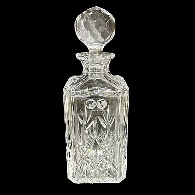 Buy Society Of Petroleum Engineers Crystal Square Decanter Edinburgh Faceted Stopper • 57.54£