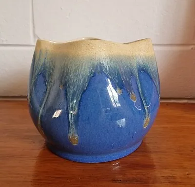 Buy Vintage Remued Australian Pottery Drip Glazed Vase # 14 Later Series • 43.33£