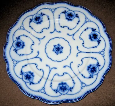 Buy Beaufort Flow Blue Luncheon Plate W H Grindley Antique 9  • 47.35£