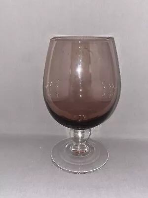 Buy Vintage Retro Mid Size Purple Coloured Glass Brandy Glass  1960's Immaculate • 3.99£