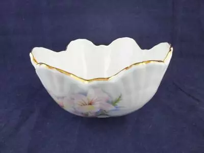 Buy Crown Bone China White Bowl With A Floral Pattern. • 11.96£