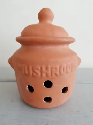 Buy Terracotta Pottery Mushroom Pot Storage Forage Retro Studio Pottery 16x11cm • 9.50£