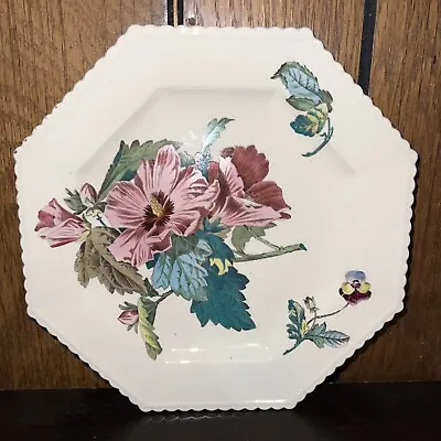 Buy Copeland Spode-1883-Octagon Dessert Plate OOAK Floral Hand Painted Antique Mint • 341.53£