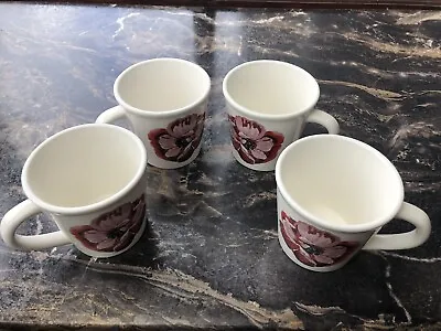 Buy Laura Ashley Home Poppy Flower Mug / Cup - Set Of 4 • 17.50£
