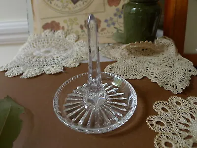 Buy Royal Brierley Crystal Glass Vintage Ring Holder Dish　Accessory Tray • 15.99£