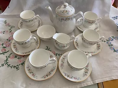 Buy Mayfair (Chapmans Ltd)  Alpine  Tea Set.Teapot,creamer,sucrier,6 Cups And Saucer • 25£