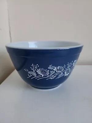 Buy Vintage Pyrex Mixing Bowl #401 Colonial Mist Blue Made In The USA • 14.99£