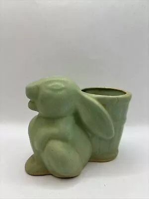 Buy  Pottery  Bunny Planter Green~ Vintage  • 18.86£