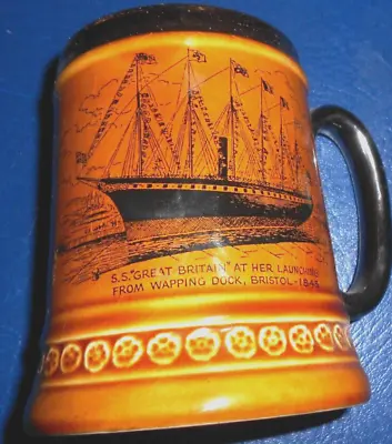 Buy LARGE LORD NELSON POTTERY TANKARDs  “ S.S Great Britain  • 5.99£