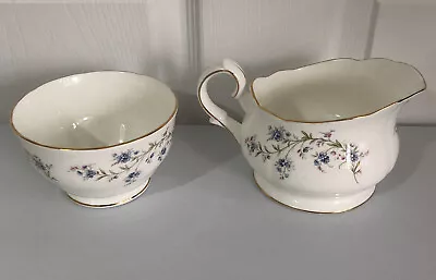 Buy Vintage Duchess Tranquility Milk Jug And Sugar Bowl Bone China - Made In England • 24.99£