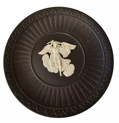 Buy Wedgewood Black & White Jasperware Greek Angel 17cm Plate • 19.99£