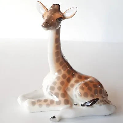 Buy Lomonosov USSR Russian Giraffe  Porcelain Animal Figurine 5 1/2 X5  P • 45.50£