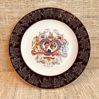Buy Charles Diana Royal Wedding 1981 Plate Weatherby Royal Falcon Gift Ware Vintage • 12£