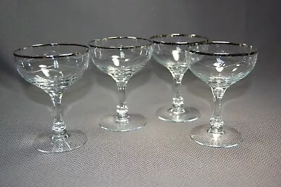 Buy Vintage Fostoria 4PC Love Song Champagne Stemmed Glassware • 37.95£