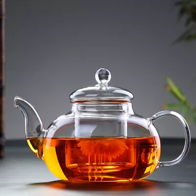 Buy  Infuser Tea Kettle Heat- Resistant Glass Teapot High Borosilicate • 14.38£