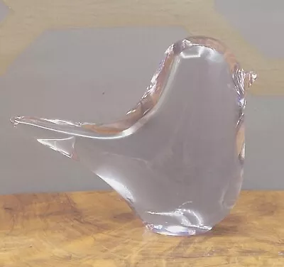 Buy MARKED Wedgwood Clear Glass Bird Paperweight RSW70 1970s Good Condition • 15.99£