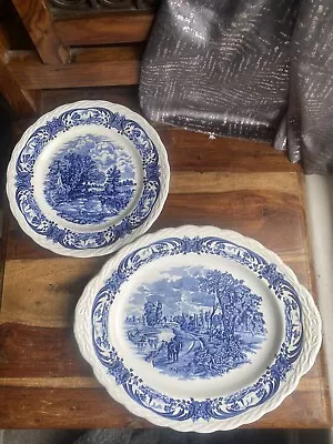 Buy A Beautiful Pair Of W.H. Grindley Scenes After Constable Staffordshire Plates • 4.50£