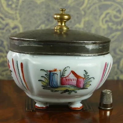 Buy Rare Make Do 18th Century Milch Glass Sugar Box, Sucrier, Circa 1780s Bohemian • 145£