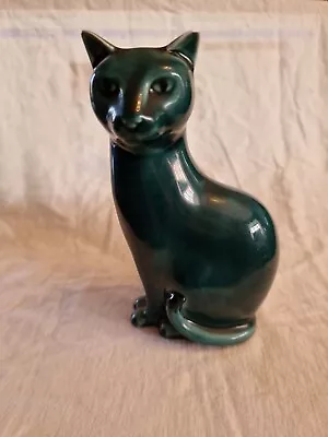Buy Poole Pottery Stunning Blue Cat Ornament - Damaged Ear • 7£