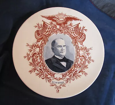 Buy French/German William McKinley Plate - Sarreguemines • 37.56£