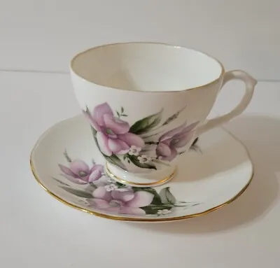 Buy Duchess Bone China England Wood Anemone Pattern Tea Cup Saucer Vintage #405 • 19.05£