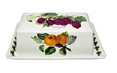 Buy Portmeirion Pottery Pomona Pattern Covered Butter Dish With Under Tray • 15.95£