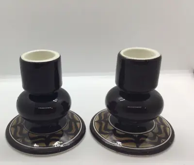 Buy Jersey Pottery Pair Of Vintage Candle Holders • 7£