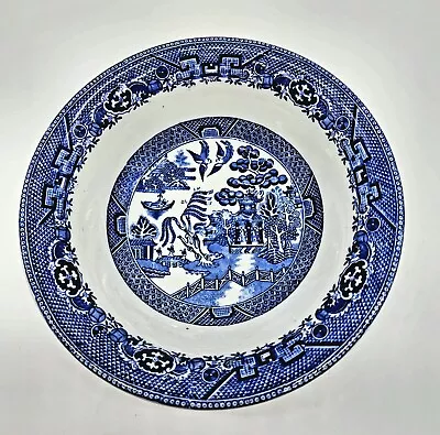 Buy Antique Blue Willow W. Adams And Sons Serving Bowl Staffordshire England 9  • 20.12£