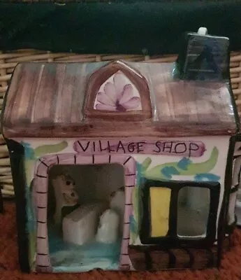 Buy Vintage Derek Fowler Pottery Childrens Lamp Village Shop Mice Working Needs Bulb • 25£