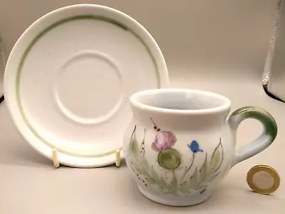 Buy Vintage Buchan Stoneware Tea Cup & Saucer Thistleware Portobello Scotland #e • 8.99£