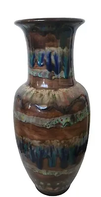 Buy Australian Drip Glaze  Pottery Ceramic Vase - 34cm • 18.85£