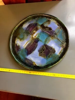 Buy Eric Leaper Newlyn Pottery Decorated Cake Plate 28cm Diameter • 50£