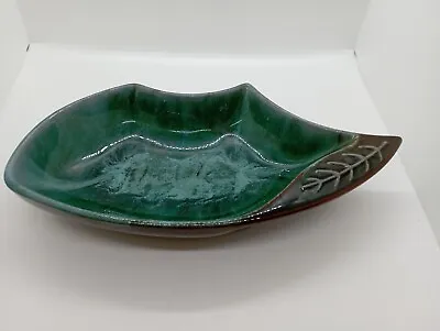 Buy Blue Mountain Pottery Dish Leaf Bowl  Vintage,Ideal Birthday Gift  • 10.95£
