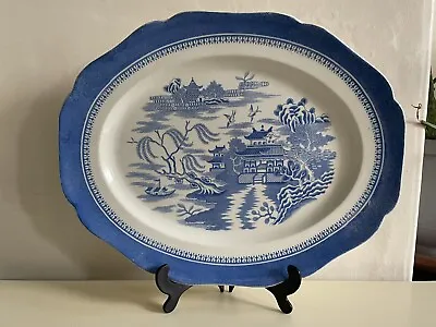 Buy Antique Victorian Copeland Mandarin Pattern Large Oval Serving Platter Plate • 25£