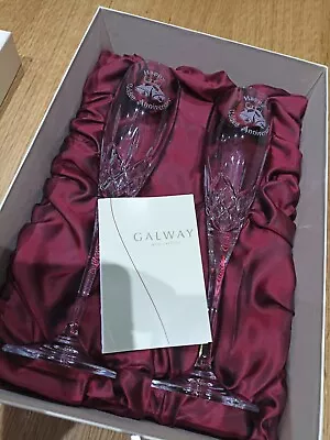 Buy Galway Irish Crystal 50th Golden  Champagne  Wedding Anniversary Gift  • 19.99£
